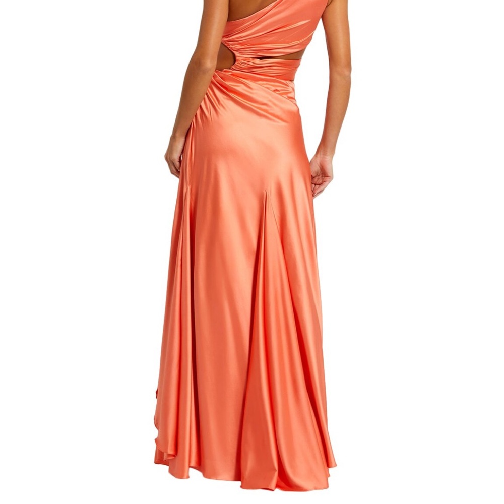 Mac Duggal Vibrant Orange Gown - Picture 3 of 5